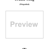 Cradle-Song, Op. 9, No. 2