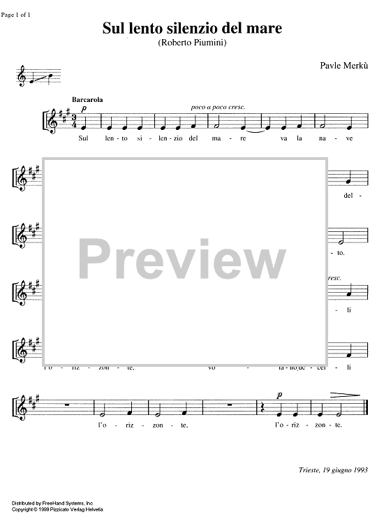 Sul lento silenzio del mare