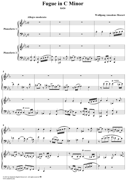 Fugue in C Minor, K426