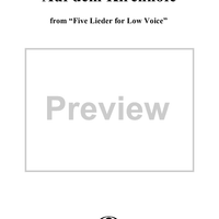 Five Lieder for Low Voice, Op. 105, No. 4, Auf dem Kirchhofe
