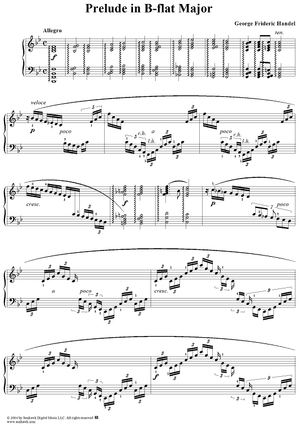 3 Lecons: No. 1, Prelude in B-flat Major