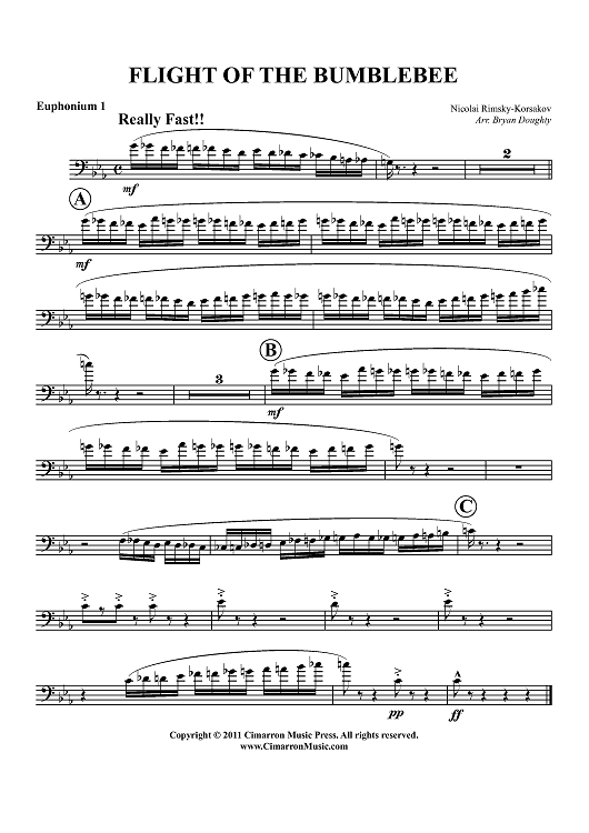 Flight of the Bumblebee - Euphonium 1 BC/TC