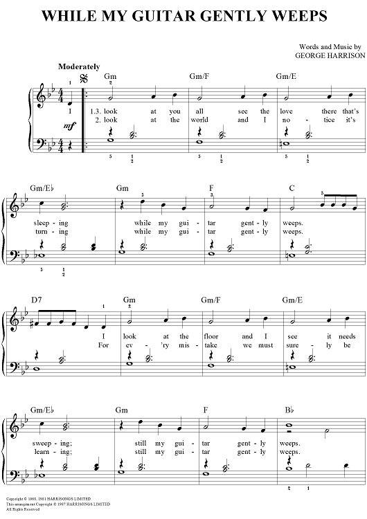 While My Guitar Gently Weeps