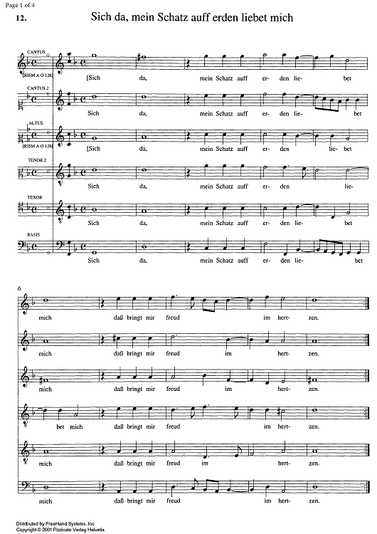 Sich da, mein Schatz auff erden liebet mich