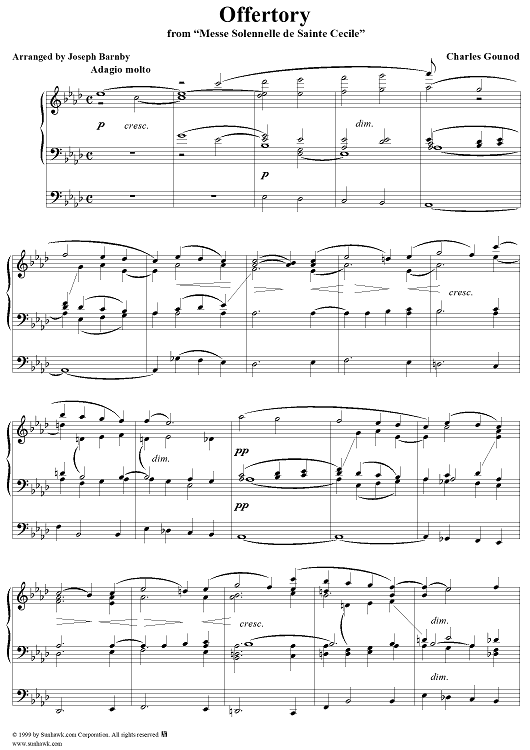Messe Solennelle de Sainte Cecile, No. 4: Offertory
