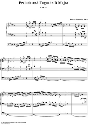Prelude and Fugue in D Major, BWV532