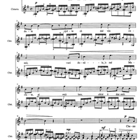 Cheste viole palidute - Score