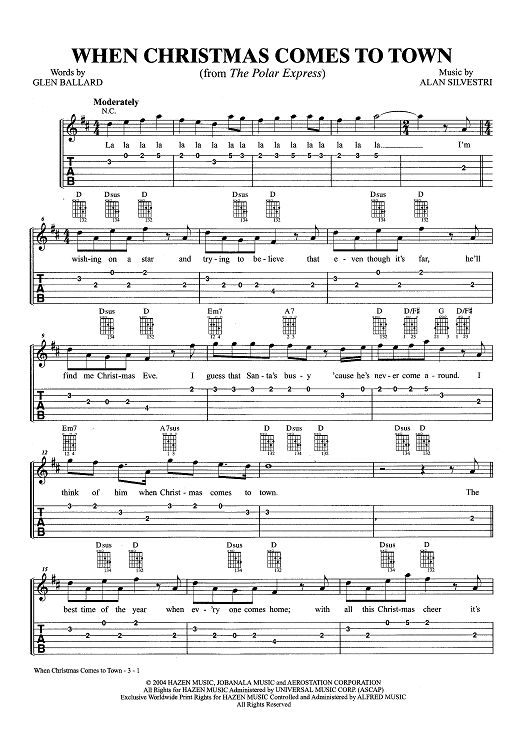 When Christmas Comes To Town