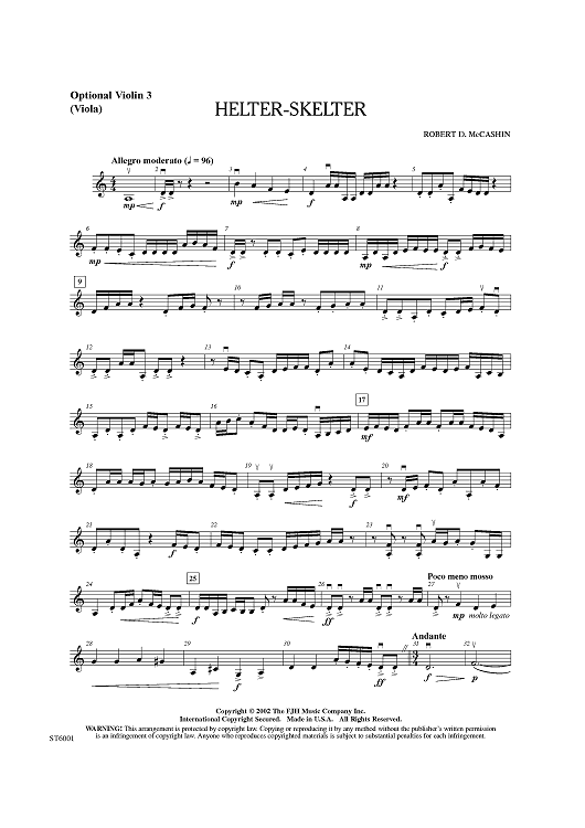 Helter-Skelter - Violin 3 (Viola T.C.)