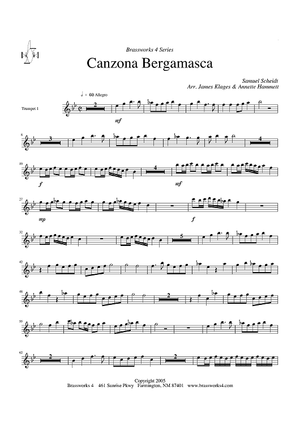 Canzona Bergamasca - Trumpet 1