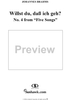 Willst du, daß ich geh? - No. 4 from "Five Songs" Op. 71