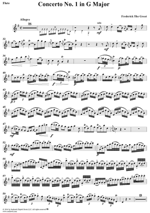 Concerto No. 1 in G Major - Flute