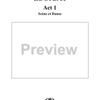 La Source, Act 1, No. 10: Scène et Danse