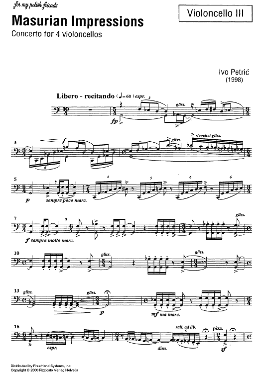 Masurian Impressions - Cello 3