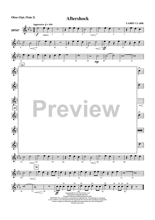 Aftershock - Oboe (Opt. Flute 2)