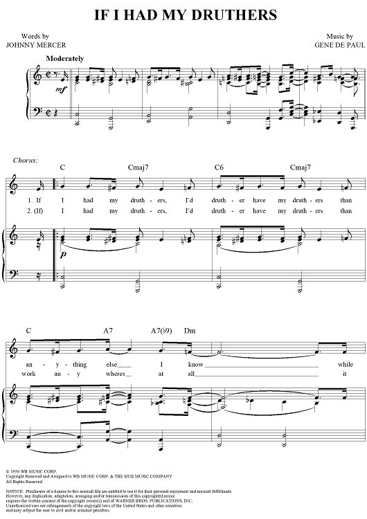 If I Had My Druthers