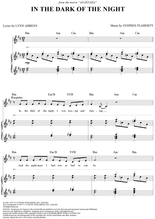 In the Dark Of the Night