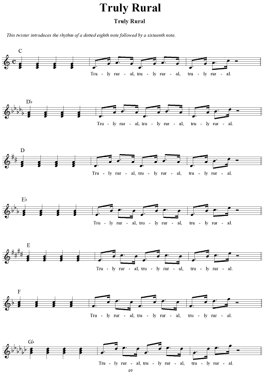 Singing Tongue Twisters, Section 9: Tr-Vi