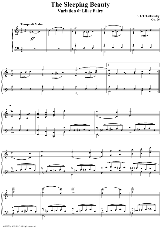 Get to Know Tchaikovsky. The Sleeping Beauty. Variation 6: Lilac Fairy