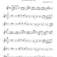 Wedding March - from A Midsummer Night's Dream - Part 2 Clarinet in Bb