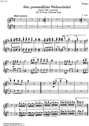 Weihnachtslied - Piano 1