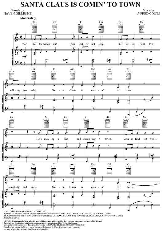 Santa Claus is Comin' to Town