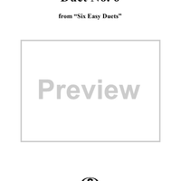 Duet No. 6 from Six Easy Duets, Op. 137 - Flute 1