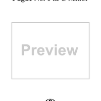 6 Grand Fugues: Fugue No. 6 in C Minor