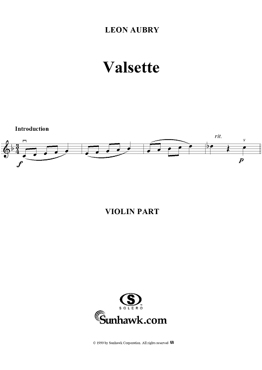Valsette - Violin