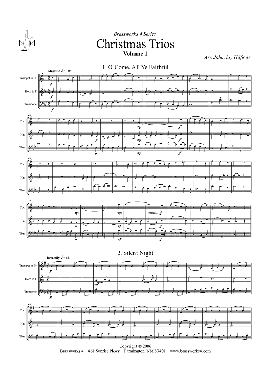 Christmas Trios, Volume 1 - Score