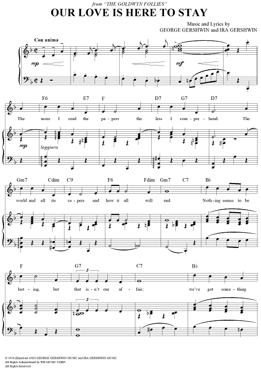 Our Love Is Here to Stay