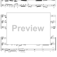 Trio Sonata in G major, movt. 3 - BWV1038 - Score