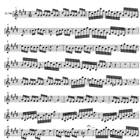 Three Part Sinfonia No.15 BWV 801 b minor - B-flat Clarinet 1