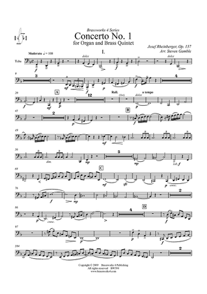 Concerto No. 1 for Organ and Brass Quintet - Tuba