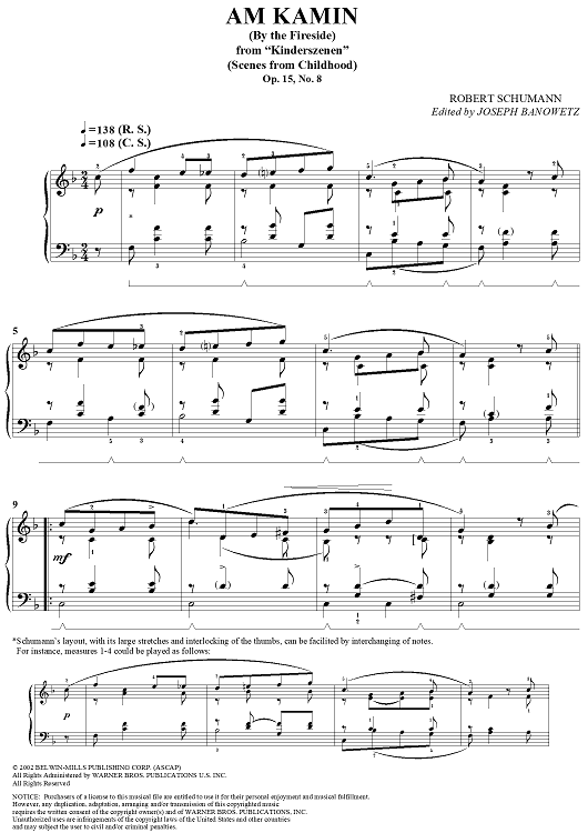 Am Kamin, Op. 15, No. 8