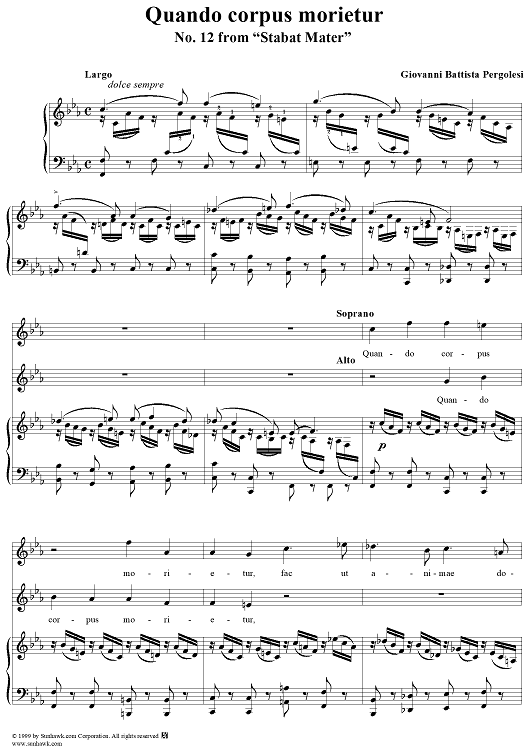 Stabat Mater, No. 12: Quando corpus morietur