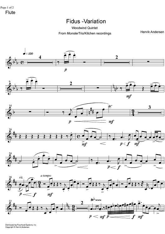 Fidus Variation - Flute