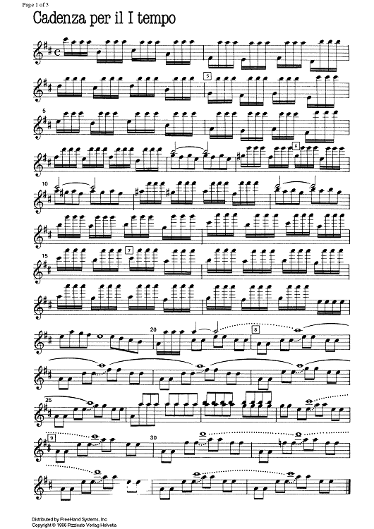 Cadenza Concerto RV208 Grosso Mogul 1st and 3rd movement - Violin