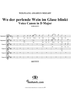 Wo der perlende Wein im Glase blinkt, six voice canon in D Major, K382f (K347)