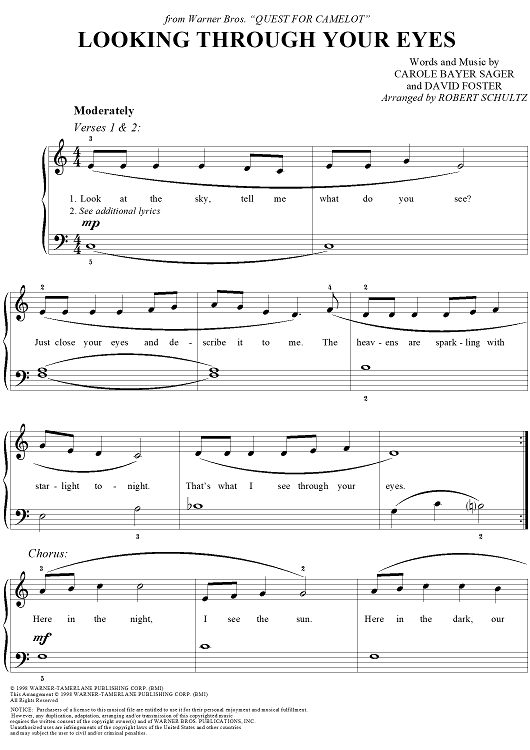 Looking Through Your Eyes