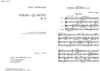 String Quartet a minor Op. 3 - Score