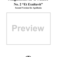 Magnificat in G Minor: No. 2a, Et Exultavit (Second Version for Apollonia)