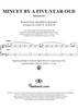 Minuet By a Five-Year-Old (Minuett K 1)