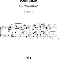 Albumblätter, No. 11: Romanze