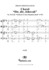 Choral ("Dir, dir, Jehovah") from the Notebook of Anna Magdelena Bach