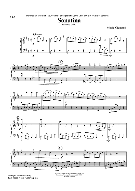 Sonatina - from Op. 36 #1