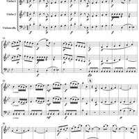 String Trio in B-Flat Major, Op. 1, No. 5 - Score