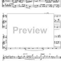 Adagio et fugue - Score