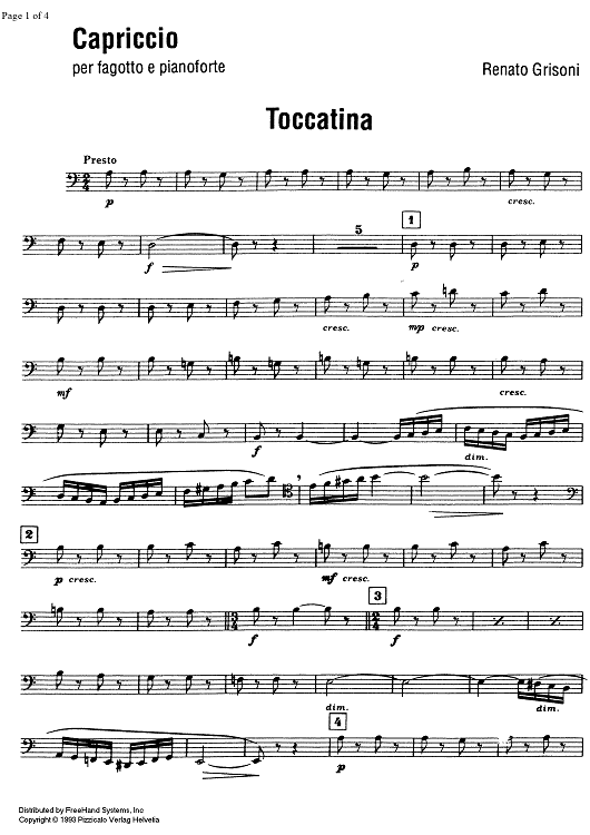Capriccio - Bassoon