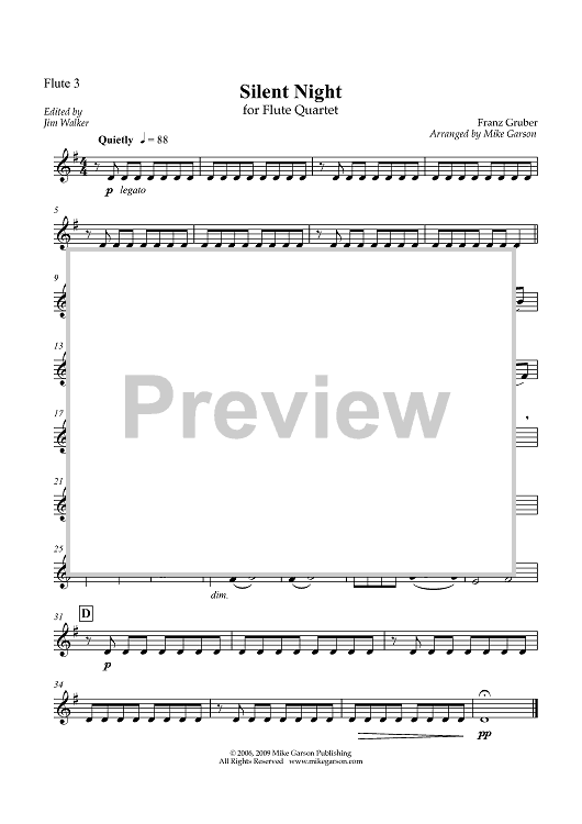 Silent Night - Flute 3